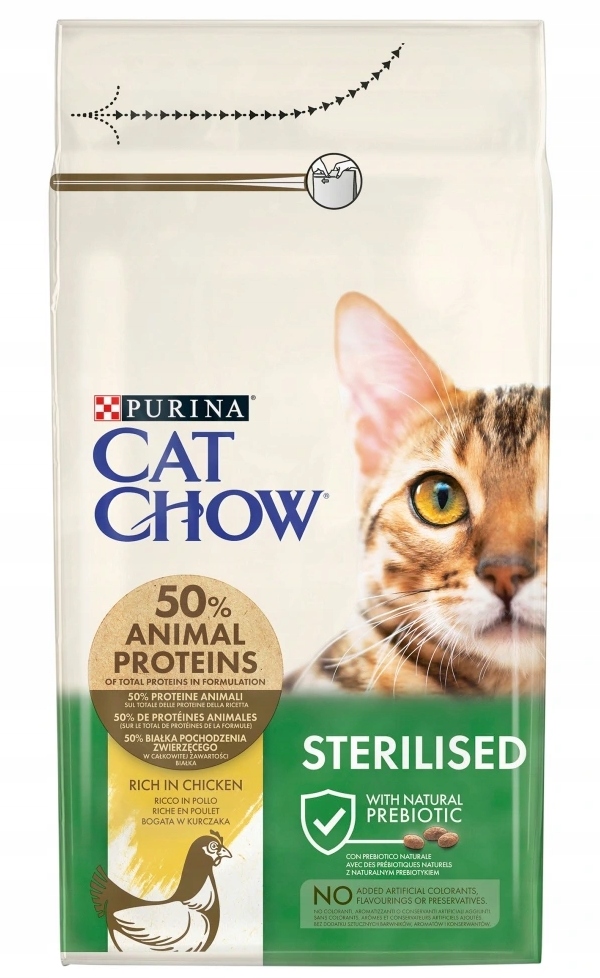 Levně Purina Cat Chow Sterilised s kuřecím masem 15 kg