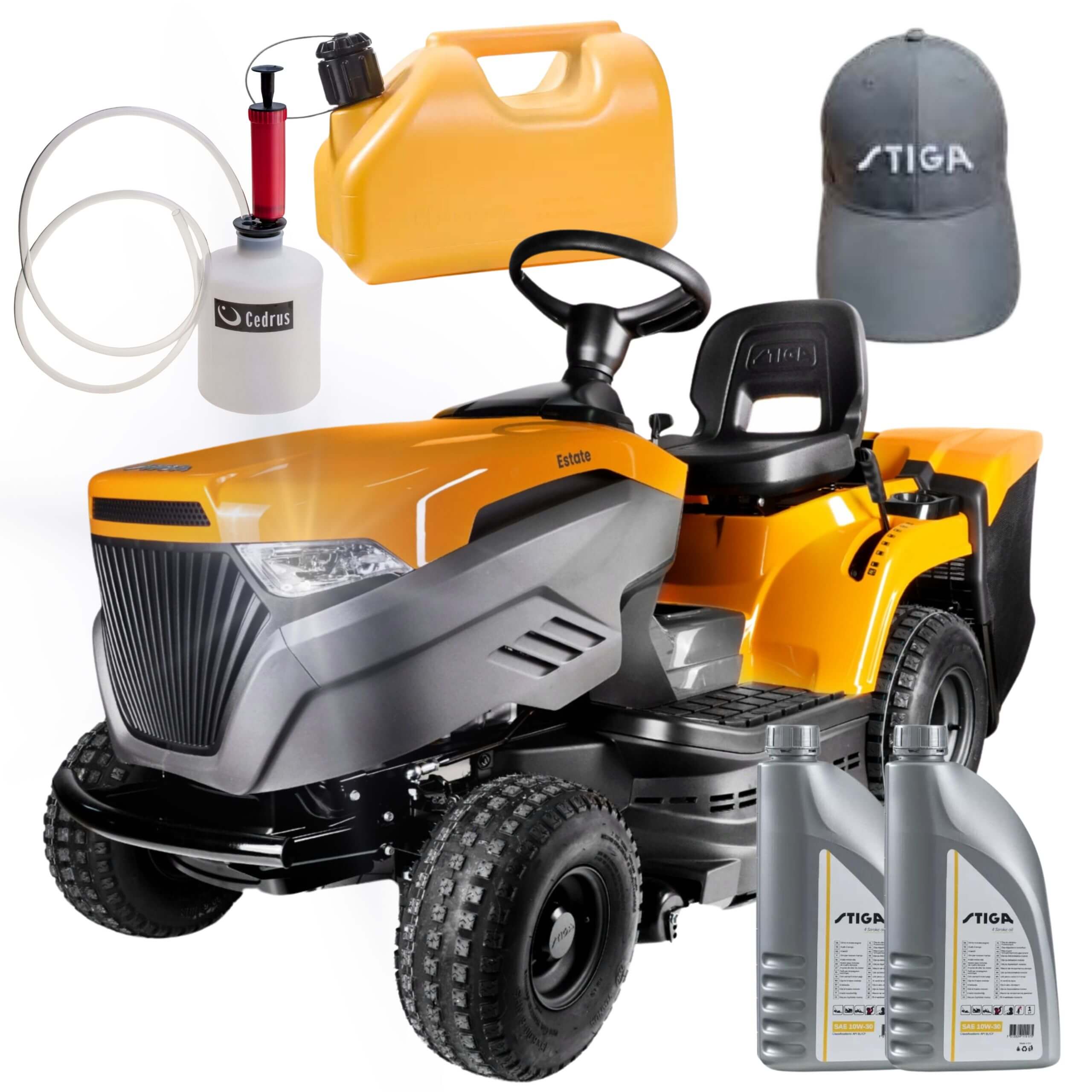 TRAKTOR OGRODOWY DO KOSZENIA STIGA ESTATE 384 M + ZESTAW STARTOWY + BONUS