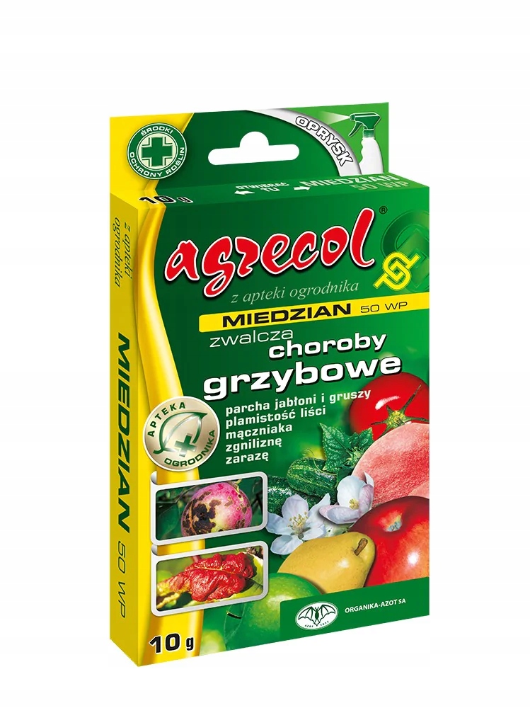 

Miedzian 50 Wp na parcha, zarazę 10g Agrecol