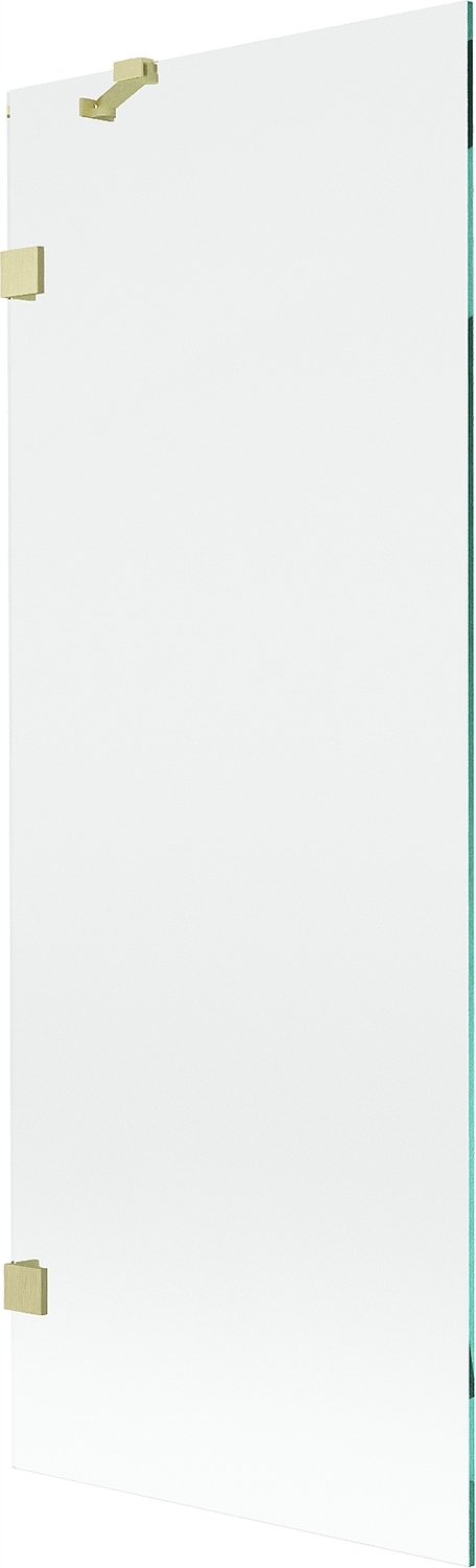 Mexen Lunar vanová zástěna 1-dílná 70 x 150 cm, transparentní, zlatá kartáč