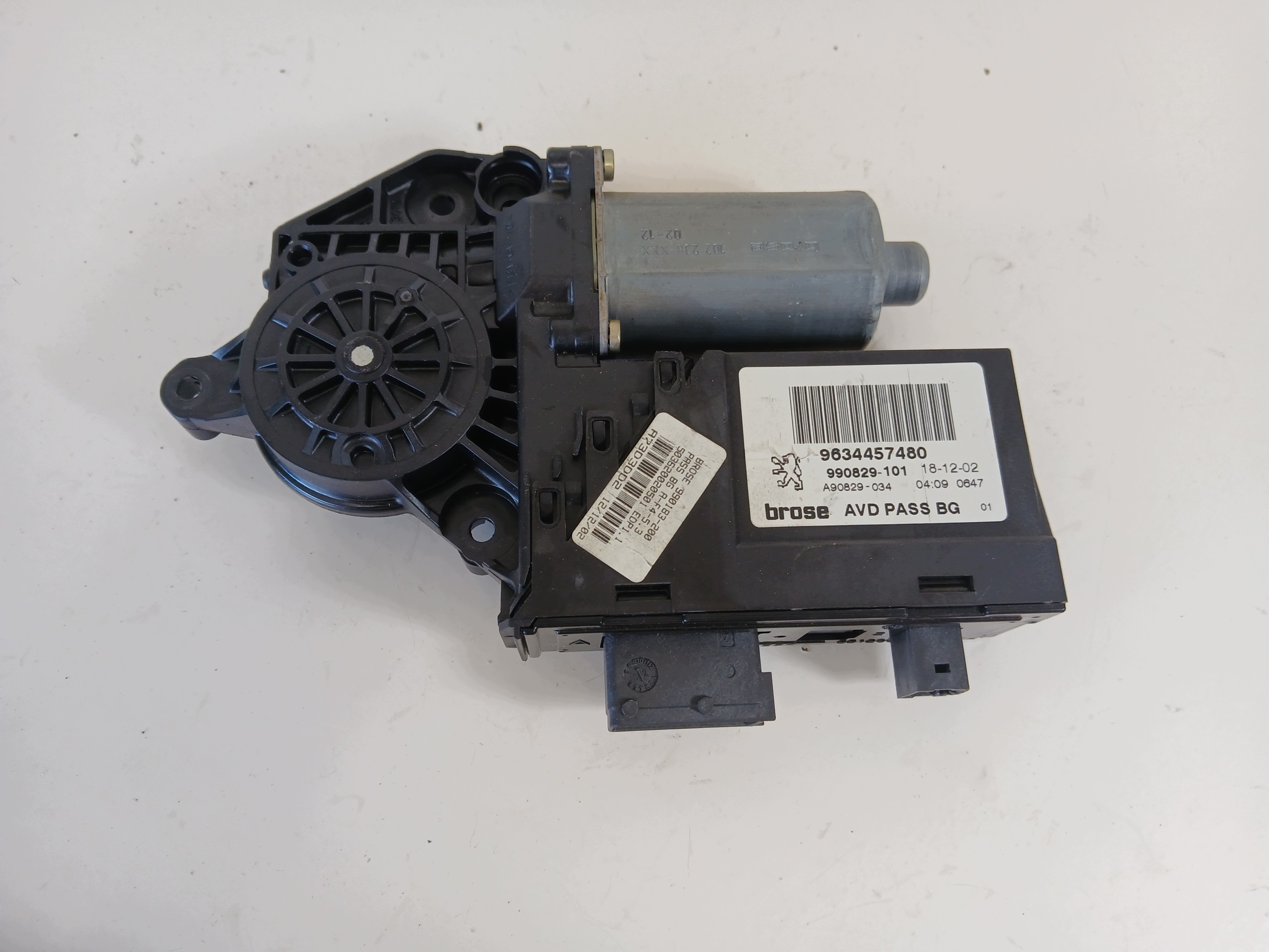 PEUGEOT 307 mini motor windows right front 9634457480