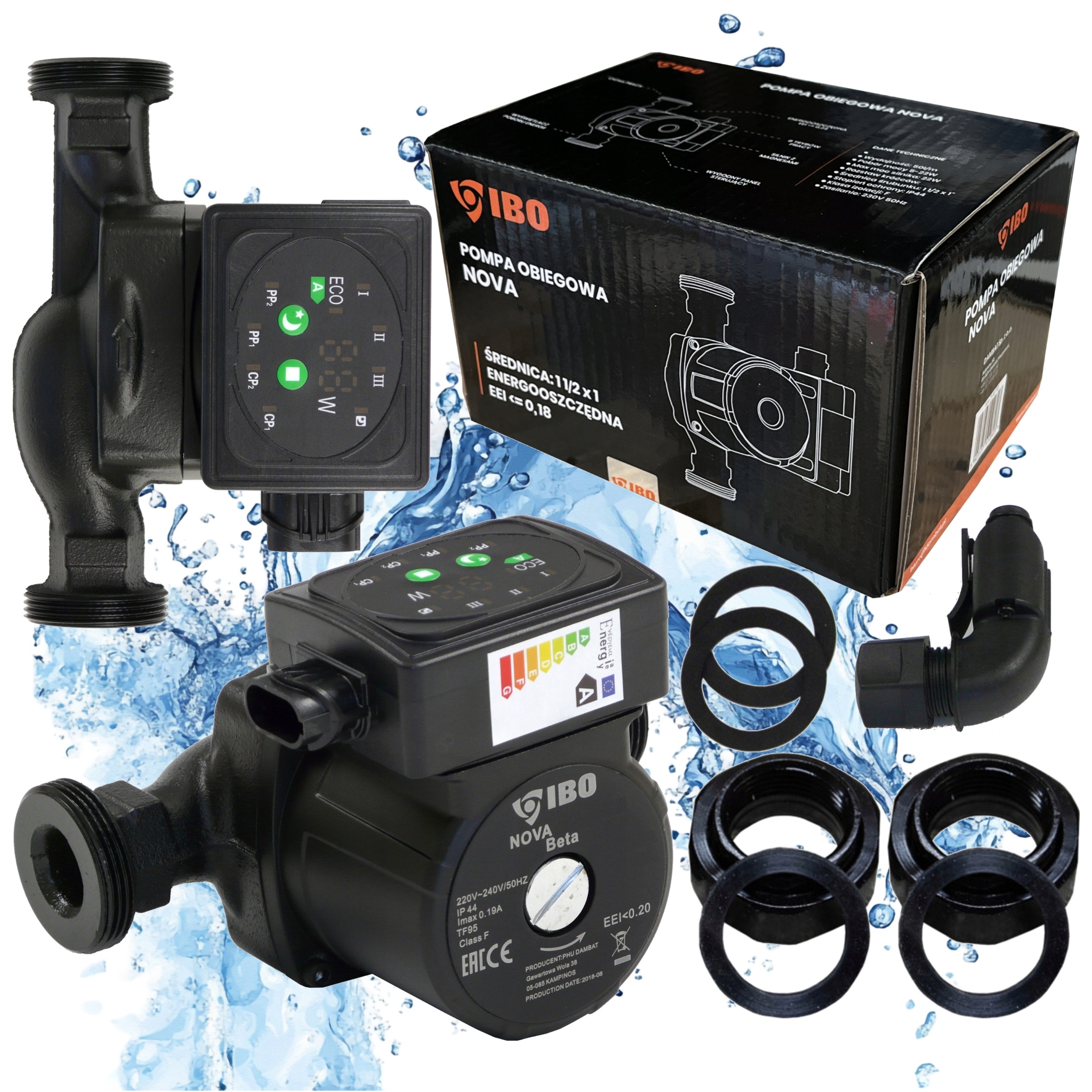 Beztlmová Obehová Cirkulačná Pumpa Nova 25-60/130 C.o Energeticky Úsporná