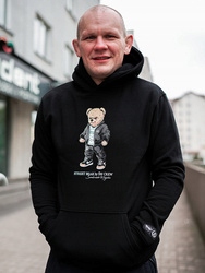 Mikina s kapucí Środowisko Miejskie „Classic Lampas“ černá