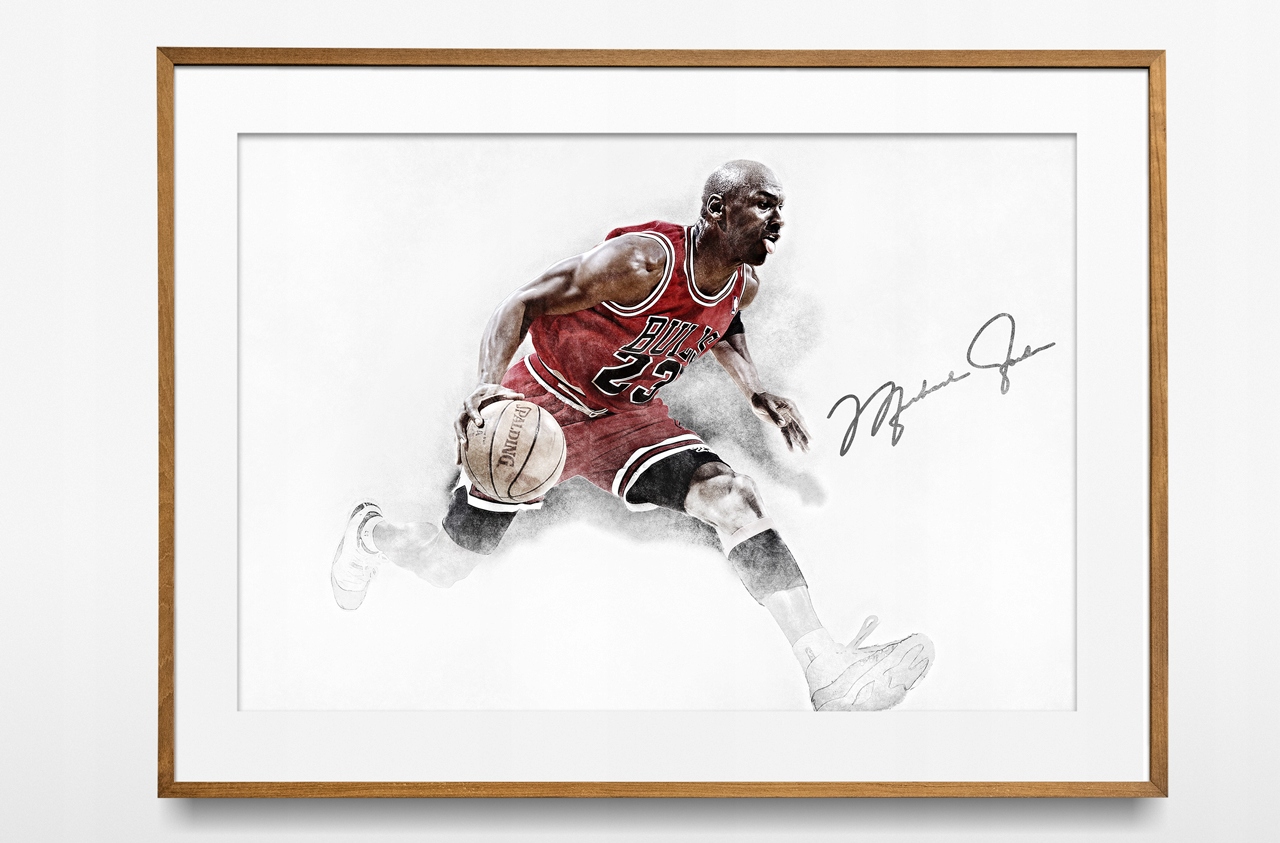 Grafika Plakat Michael Jordan Autograf A1