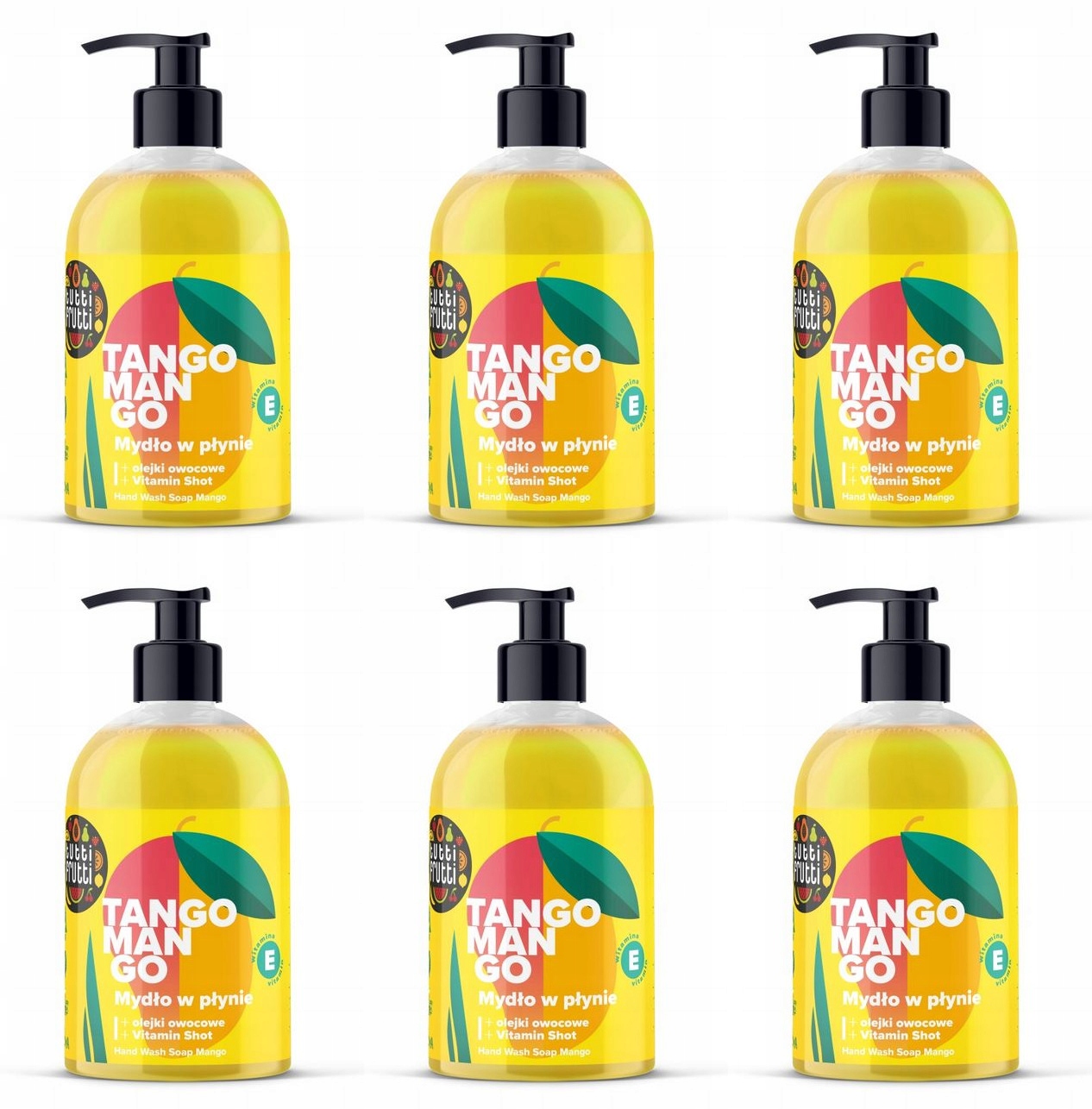 Mýdlo na ruce Tutti Frutti mango 6x500 ml 0,9 g