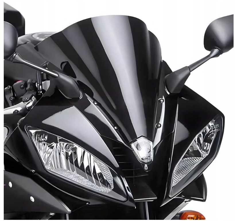 Motocyklové sklo Mra Yamaha Yzf R 6, RJ15, 2008-2016, forma R, čierna