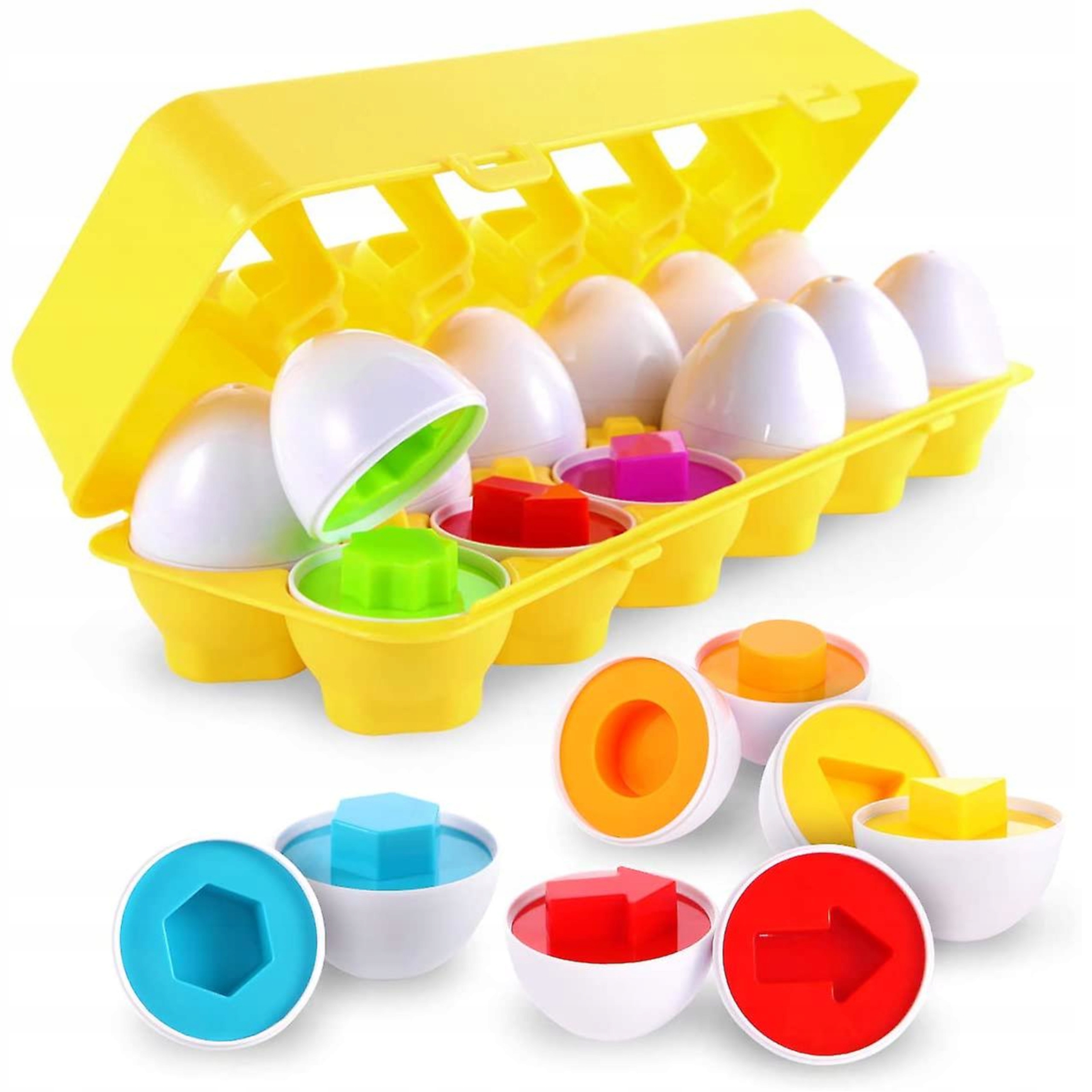 Układanka sorter jajka Montessori kształty LB33-3 Bohater brak