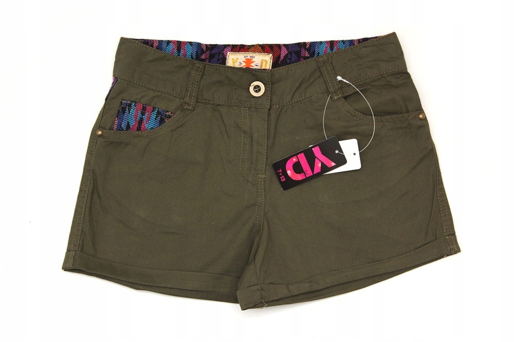 

Krótkie spodenki khaki + wzory Primark 10-11 lat