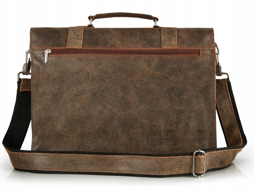 BRĄZOWA SKÓRZANA TORBA LISTONOSZKA NA RAMIĘ SOLOME EAN (GTIN) 5907582610939