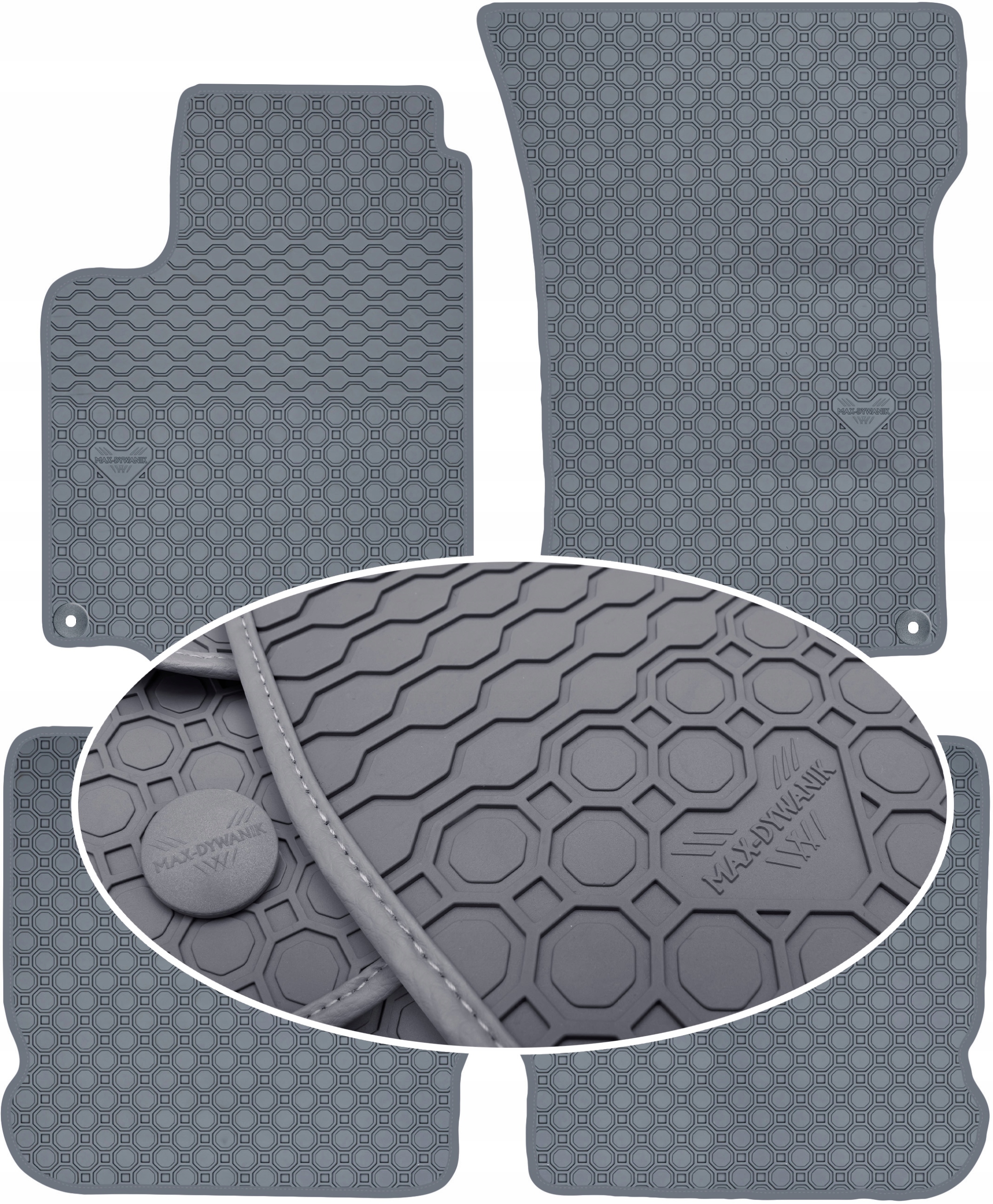 Seat Leon I 1999-2005 Sivé podlahové rohože