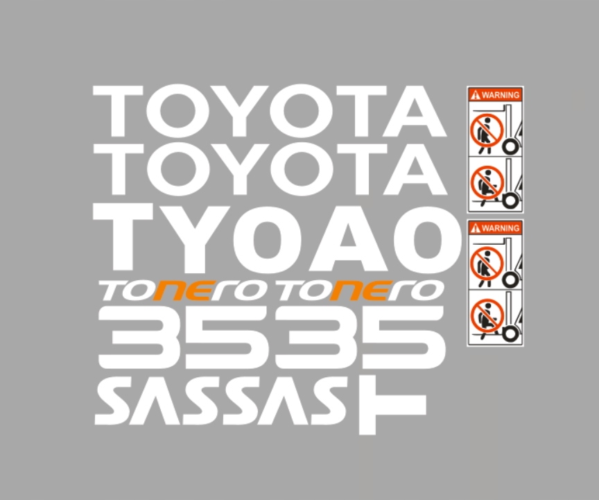 Samolepky s nálepkami Toyota Tonero 35