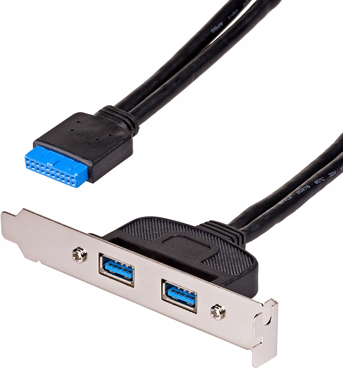 ŚLEDŹ ROZDZIELACZ ATX GNIAZDA 2 x USB 3.0 AKYGA