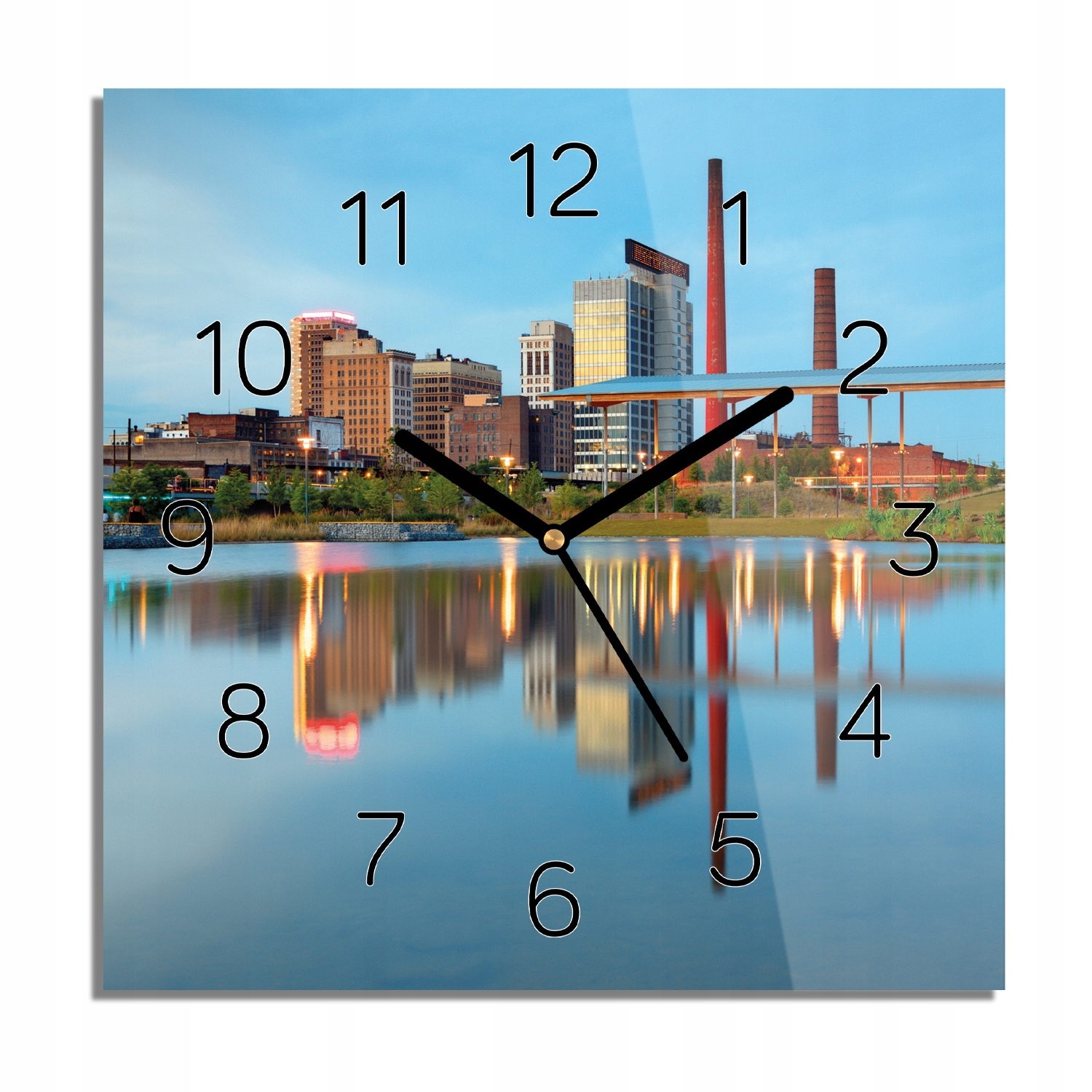 

Miasto woda Alabama foto-zegar na ścianę 30x30