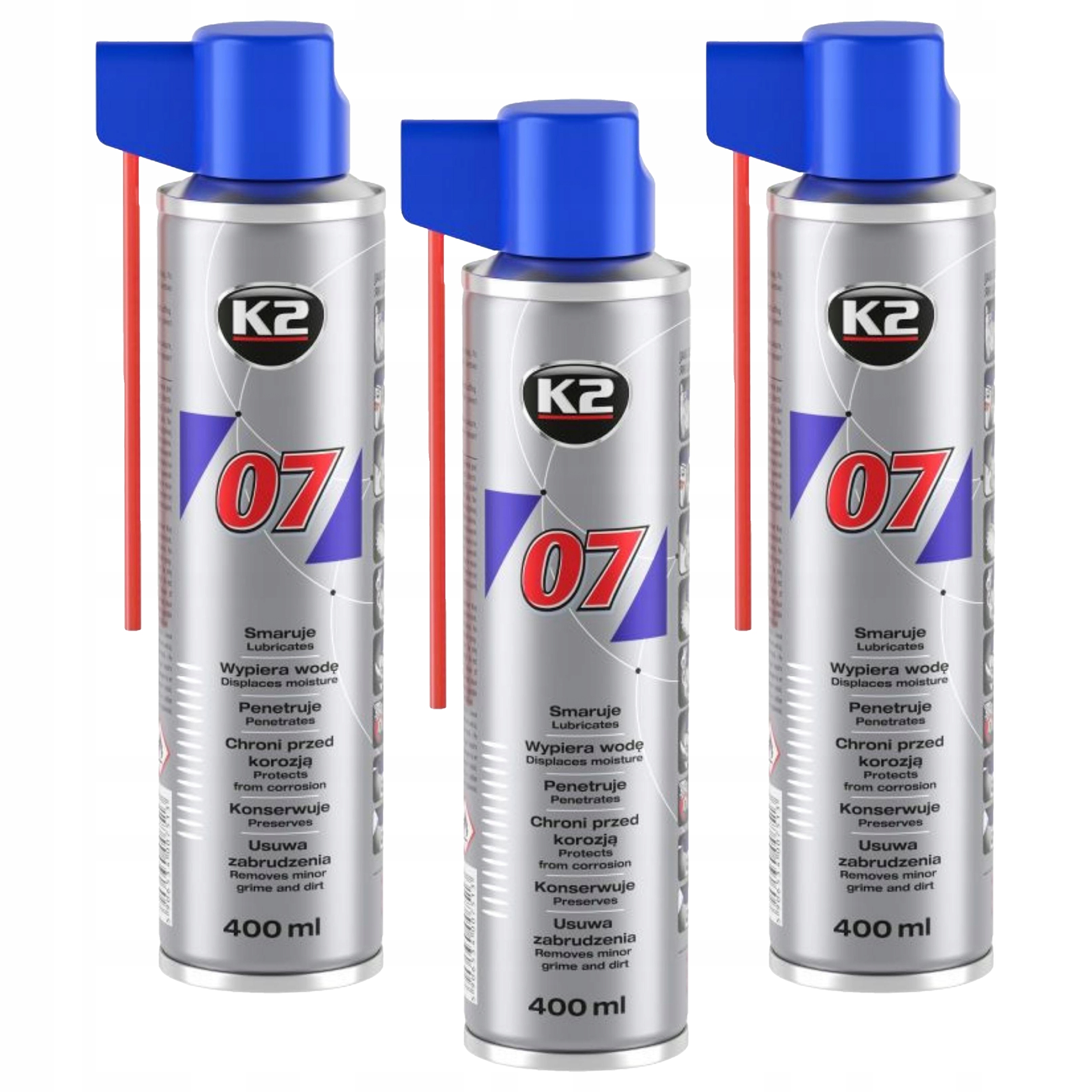 3x Odrdzewiacz Preparat Uniwersalny 400 ML K2 07