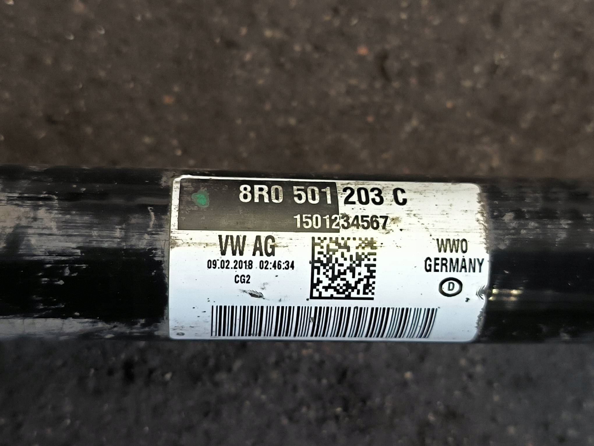 semi-axis left rear part 8R0501203C AUDI A6 C7 LIFT