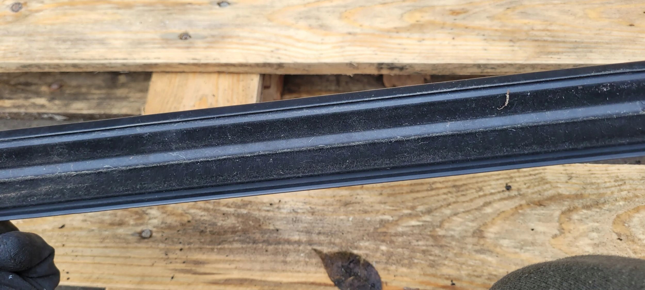 S7 4G A7 moulding dust door left left rear part black