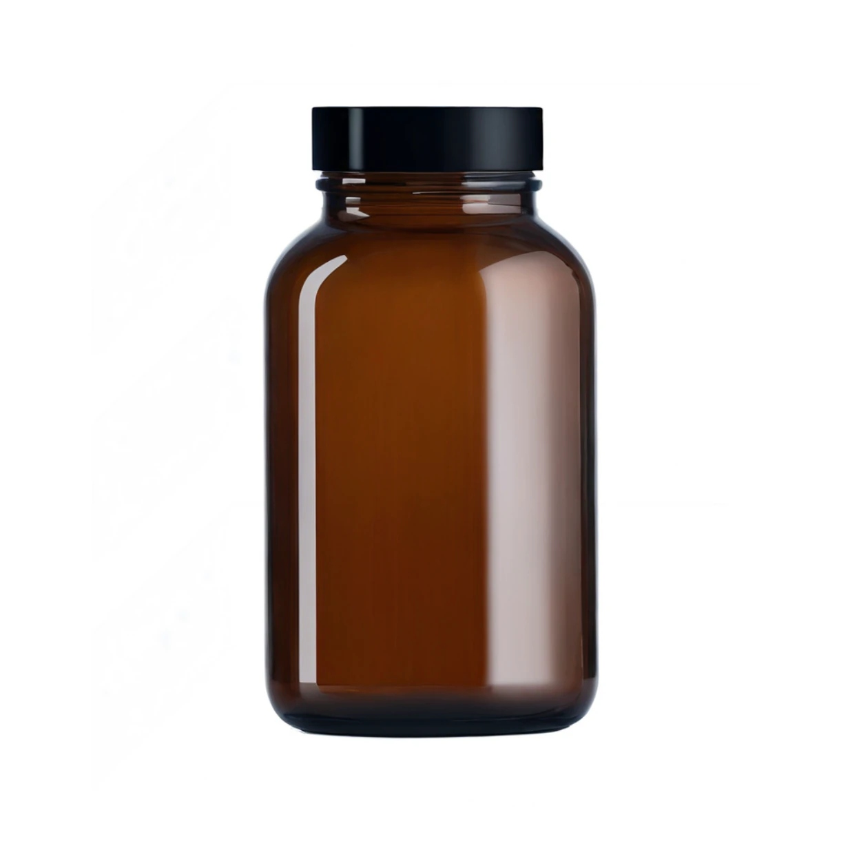 100 sztuk Słoik Pharma 150 ml, brązowy Uv+ nakrętka Pp gwint 48/400
