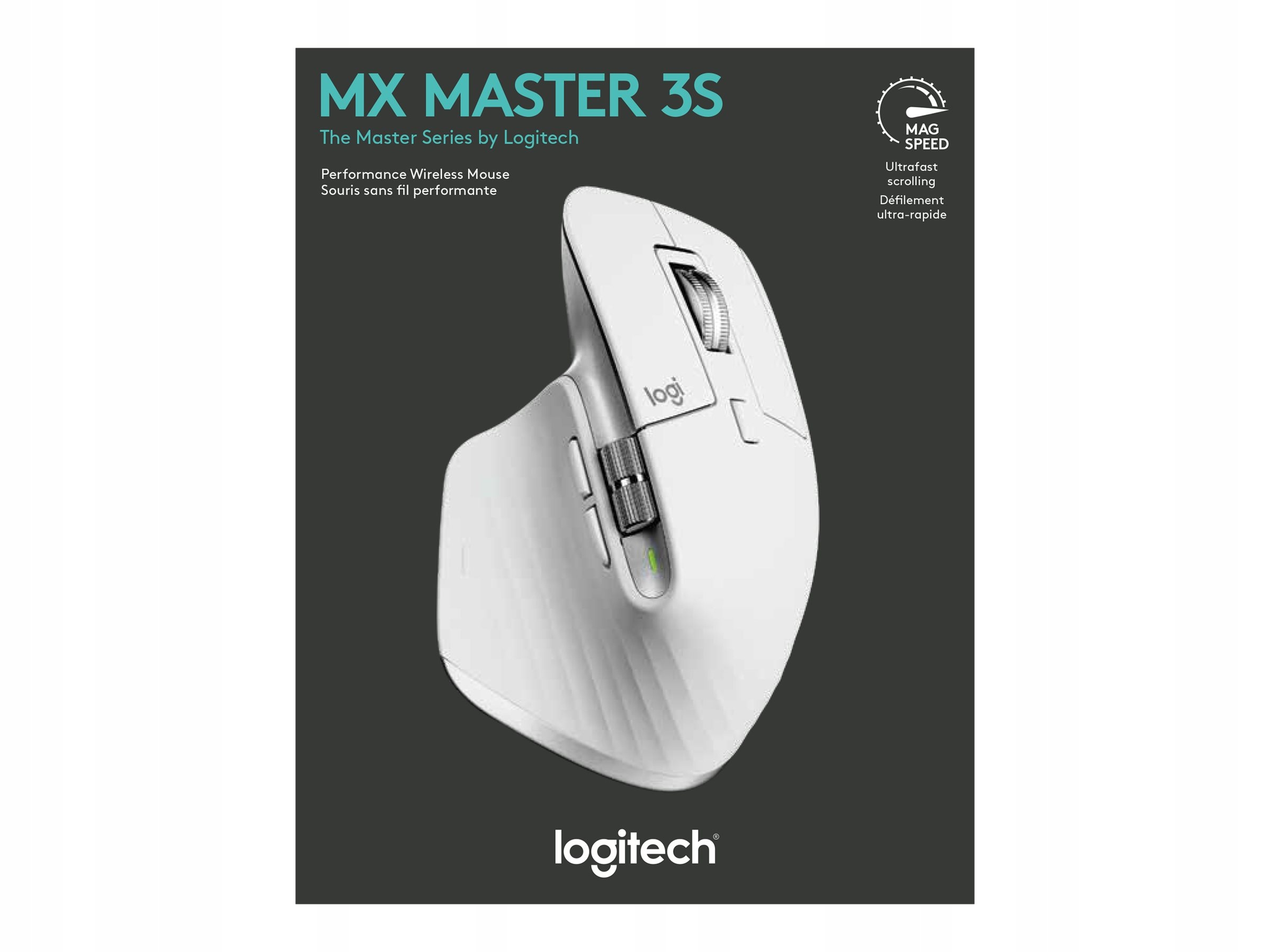 Logitech MX MASTER 3S Performance Wireless Mouse Pale Gray