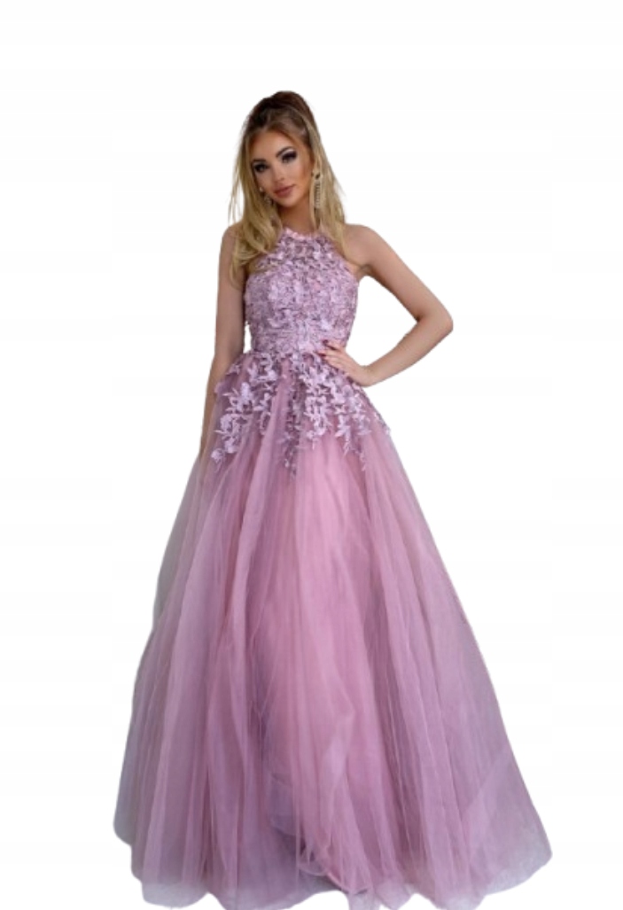 Lolita Vřesová tylová Rozkládací šaty na svatební hostinu družičky svatba S