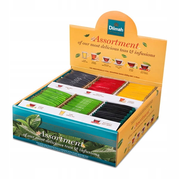 Dilmah Pick'n'mix zestaw herbat bombonierka 120 kopert