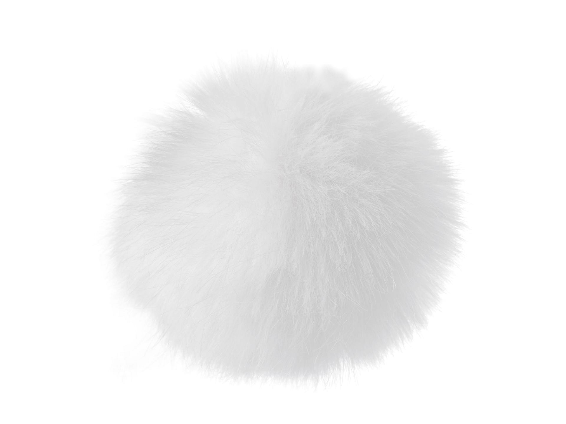 POMPON DO CZAPKI 12 cm BIAŁY
