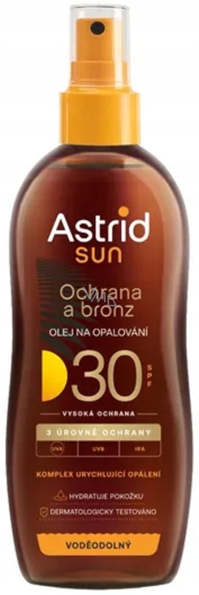 Olej na opalování Astrid Spf 30, 200 ml