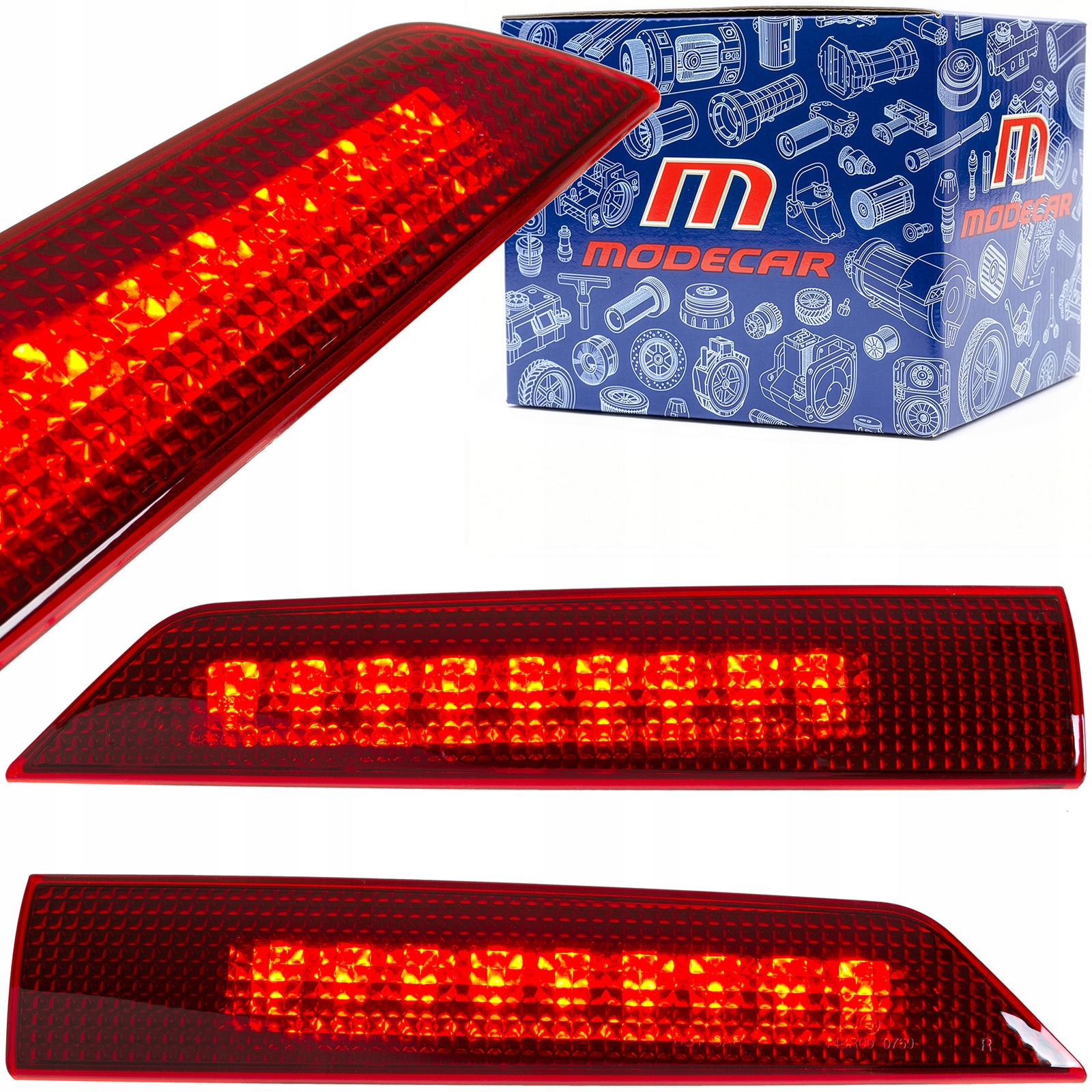 Lampa třetí 3 Led světlo Sada 2 Dveře pro Ford Transit Custom 2013+
