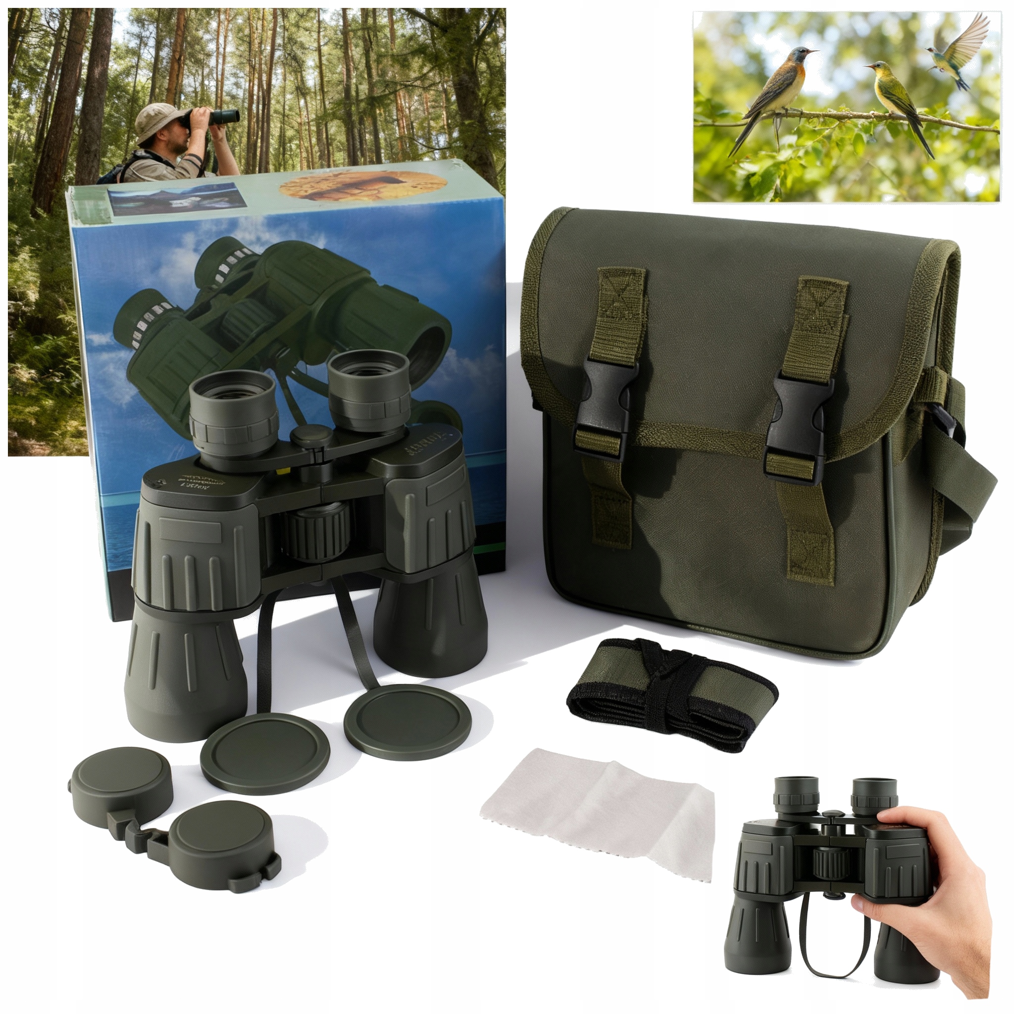 Lovecký dalekohled Comet Turistický profesionální vojenský dalekohled 20x50