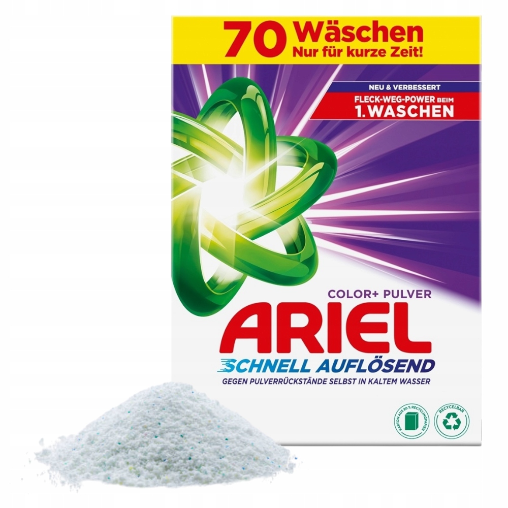 Proszek Do Prania Kolorów Ariel Wydajny Skuteczny 70 Prań 4,2KG De
