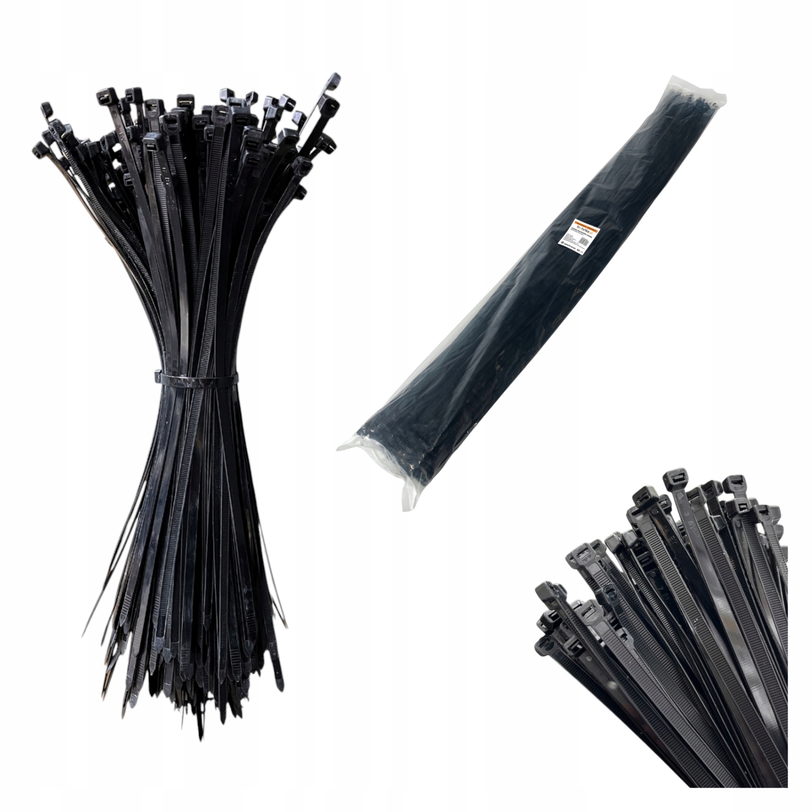 Stahovací Pásky stahovací pásky Uv 8,5 x 1020 mm, černé 100 ks,