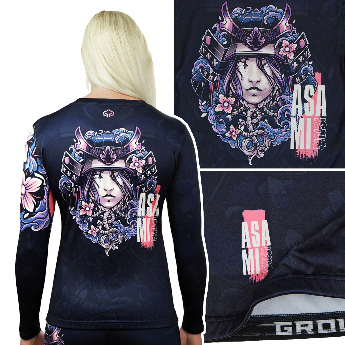Rashguard damski z długim rękawem Ground Game Asami r. Xs