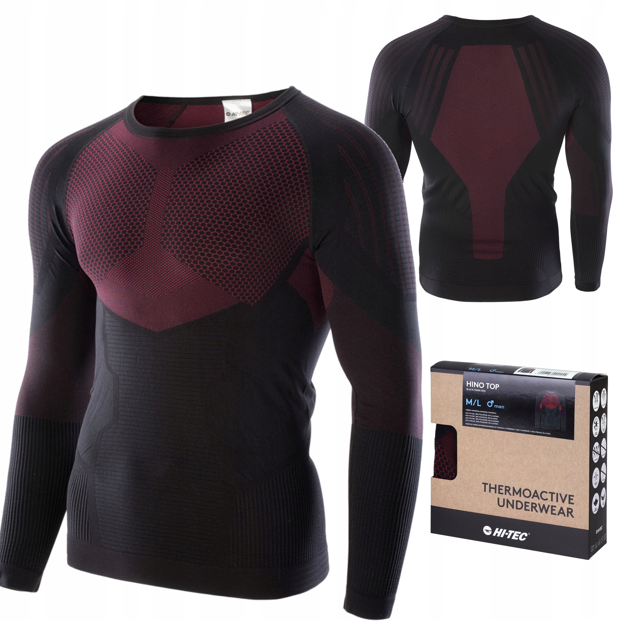 Pánská Termoaktivní Mikina Hi-tec Hino Top XL/XXL