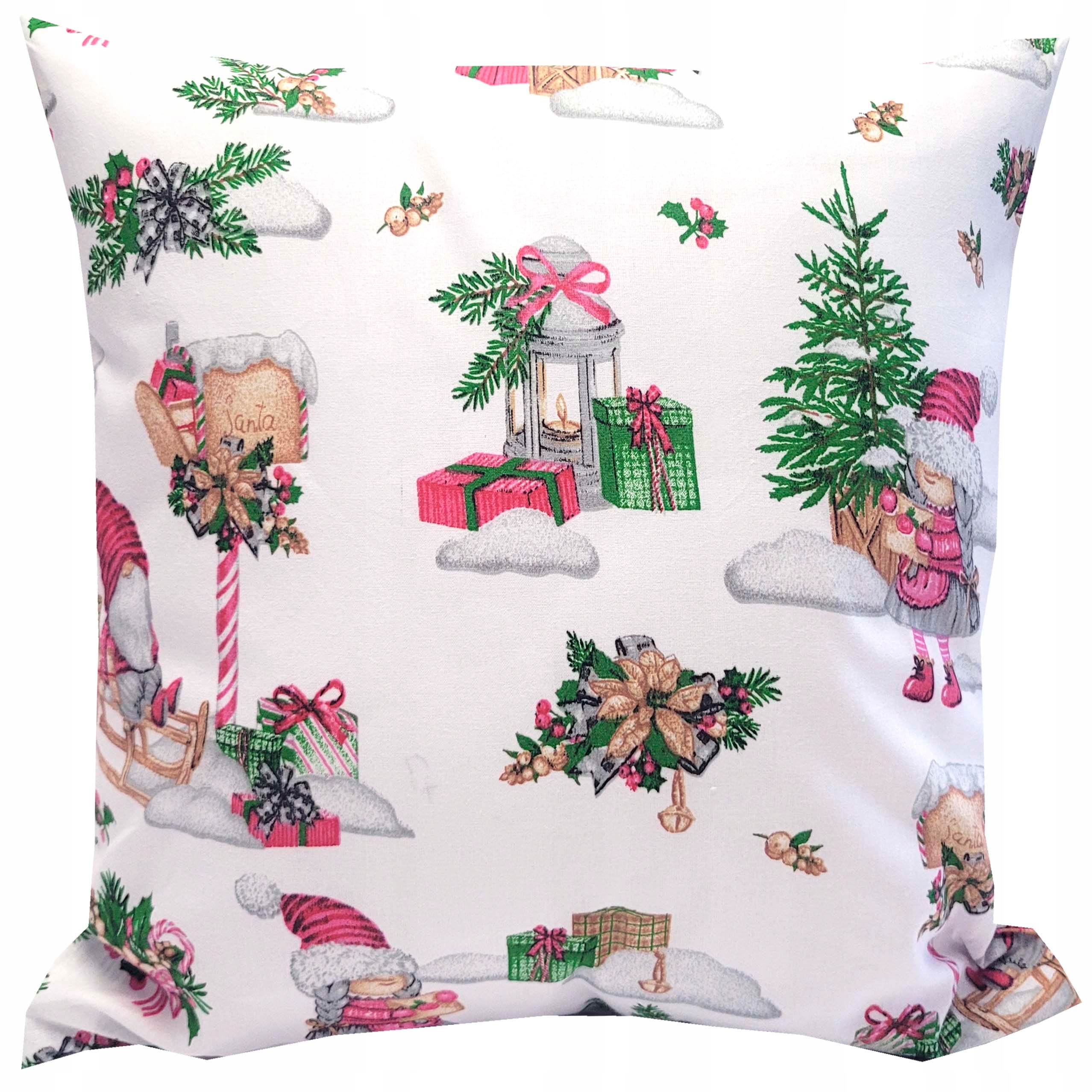 

Poszewka na jaśka poduszkę 45x45 Święta Prezenty