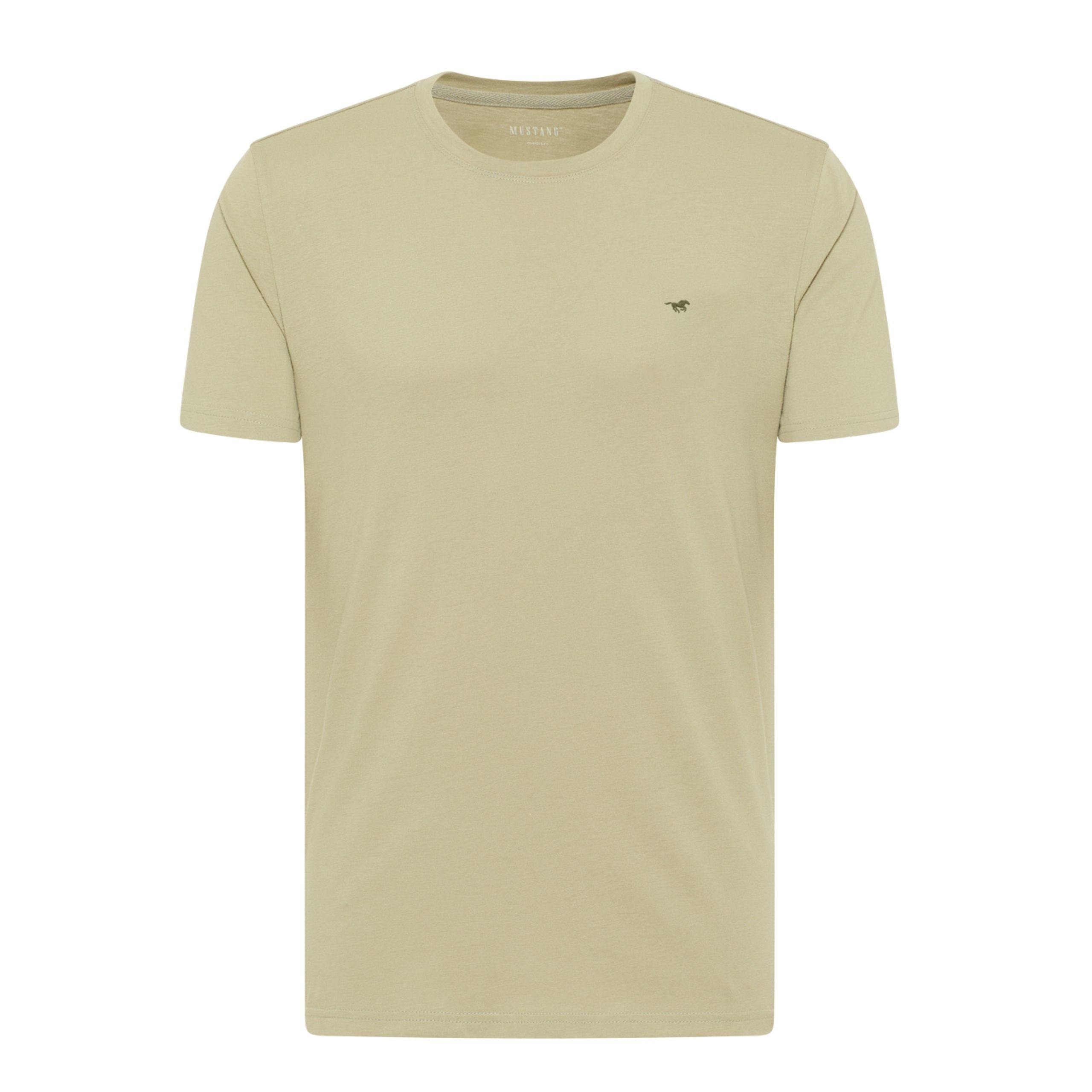 Pánské tričko Mustang Style Alex Čajové zelené bavlněné 5XL
