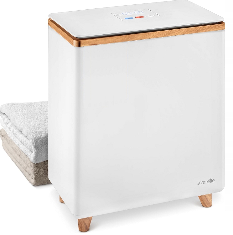 Podgrzewacz Do Ręczników Spa Barber Elektryczny Drewniany Serenelife