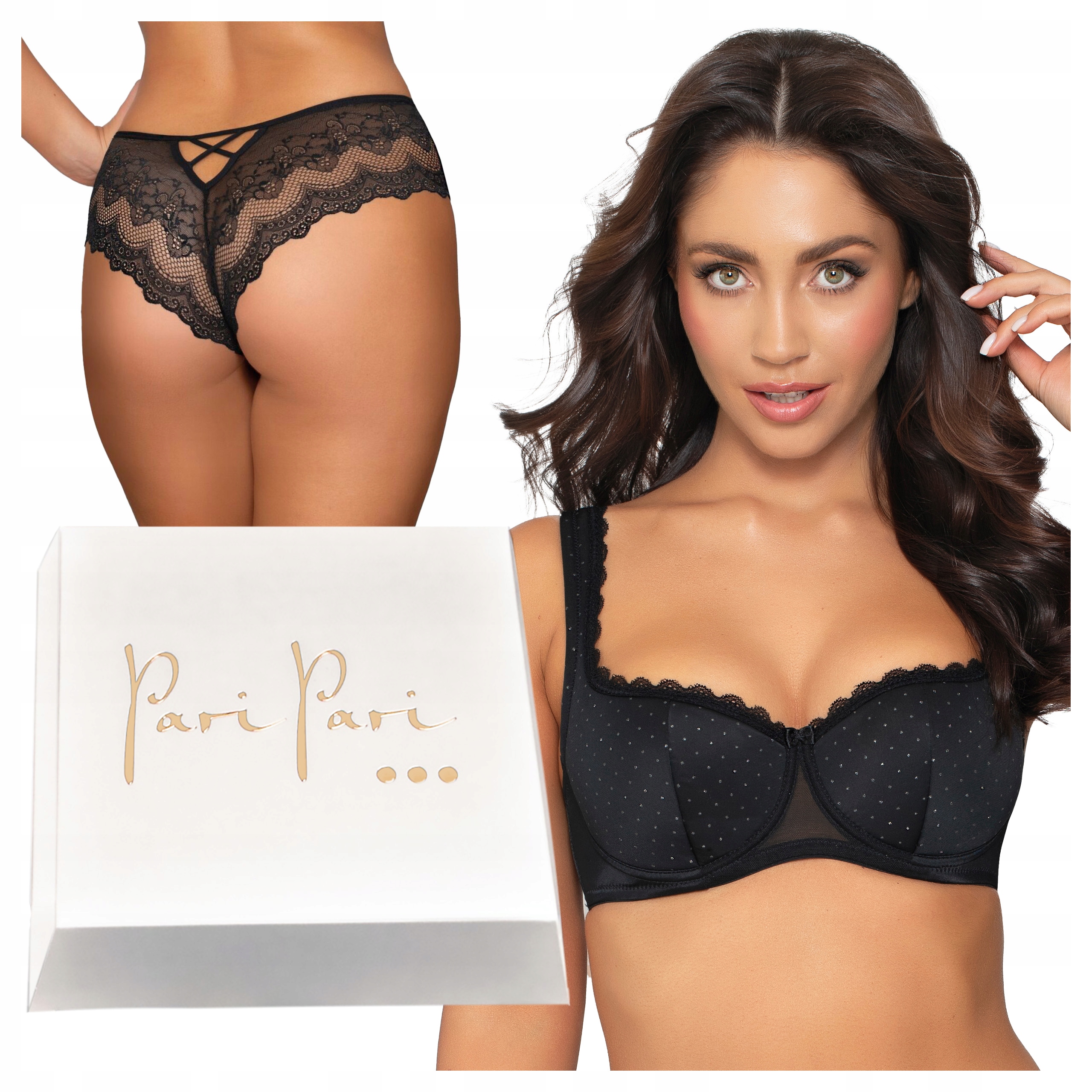 Komplet dámského spodního prádla Sexy podprsenka krajkové kalhotky jako Dárek