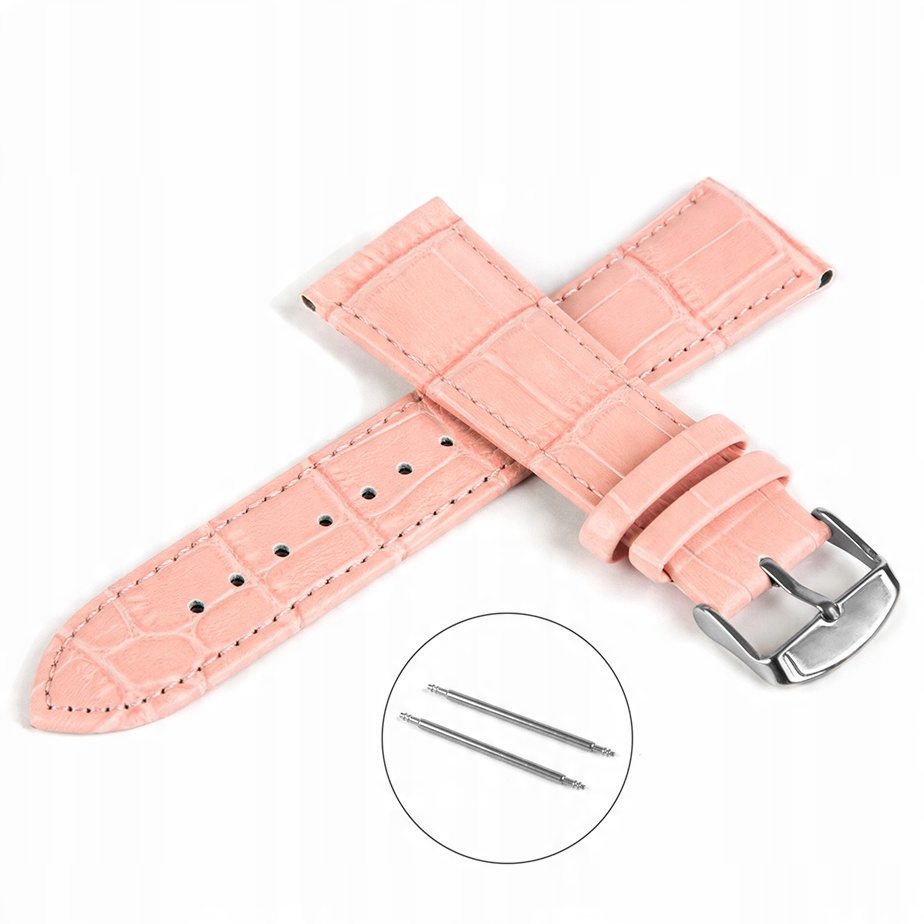 

Pasek Do Smartwach 22MM – Skórzany – Różowy -C1 XL