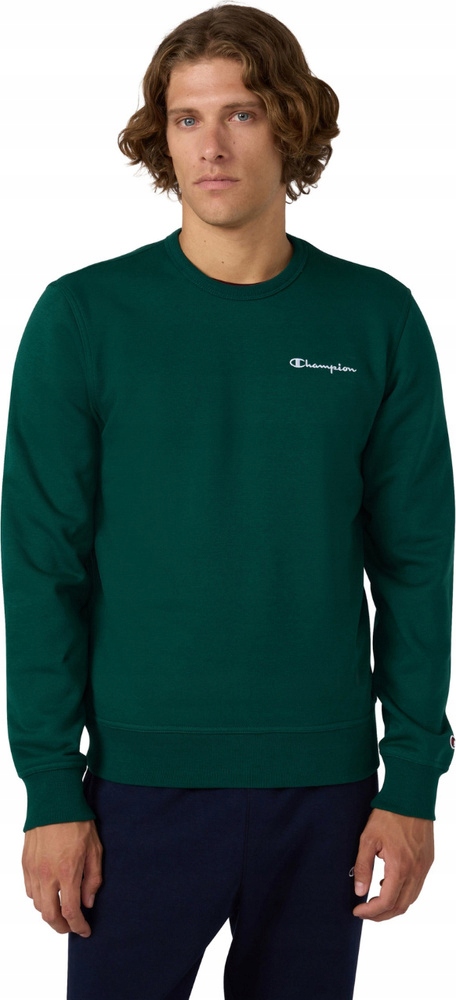 Pánská Mikina Champion Crewneck Sweatshirt Zelená 221792 GS584 velikost XL