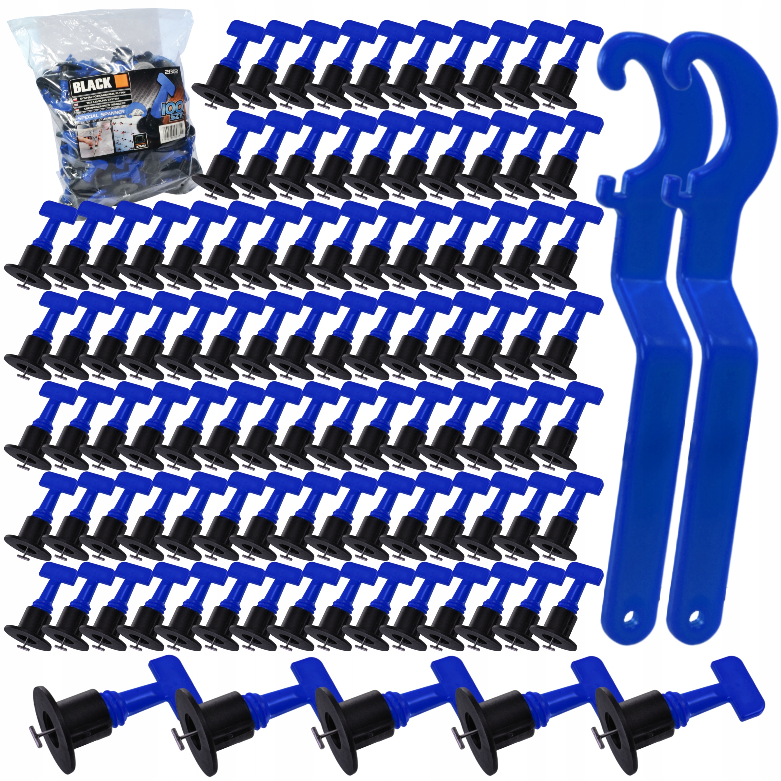 

System Poziomowania Płytek Kliny Klipsy Uchwyt 100