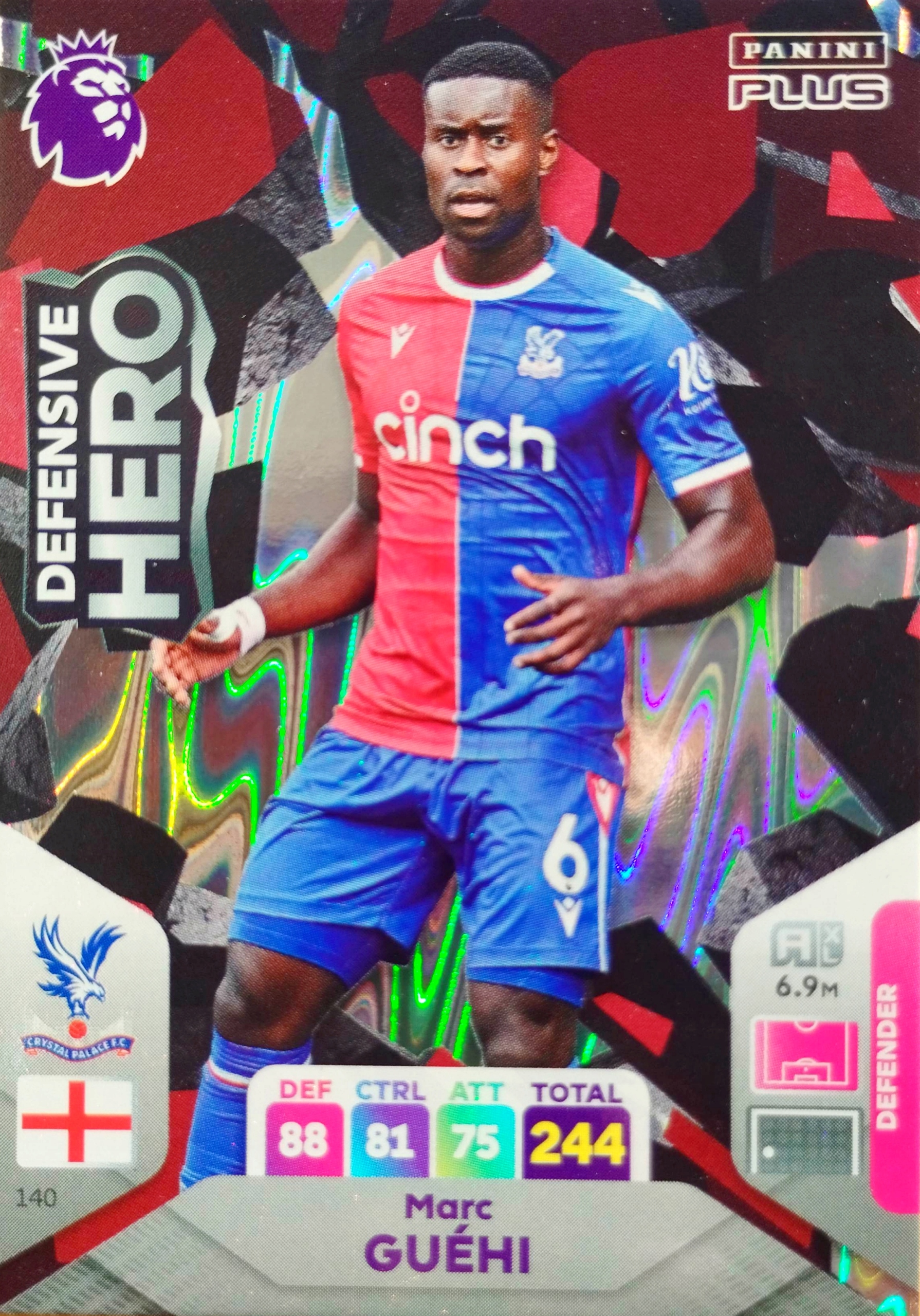 Premier League 2024 Plus Defensive Hero 140 Marc Guehi Crystal Palace
