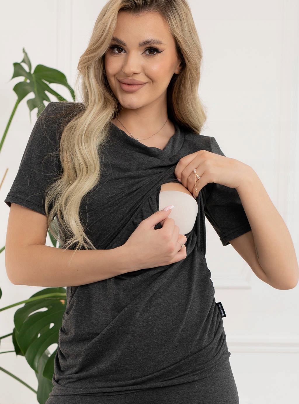 FORMOMMY BLUZKA CIĄŻOWA DO KARMIENIA T-SHIRT XXXL Rozmiar 3XL