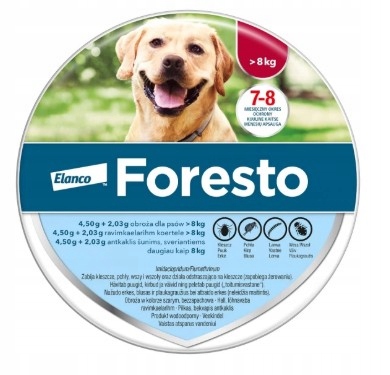 Foresto obroża przeciwpchelna przeciwkleszczowa dla psa powyżej 8 kg