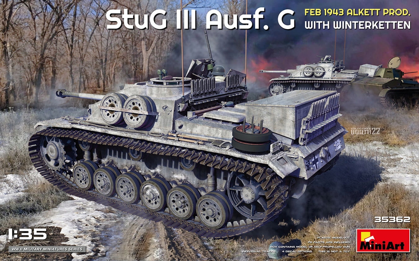 Stug Iii Ausf. G února 1943 Alkett Prod. S Winterketten 1:35 MiniArt 35362