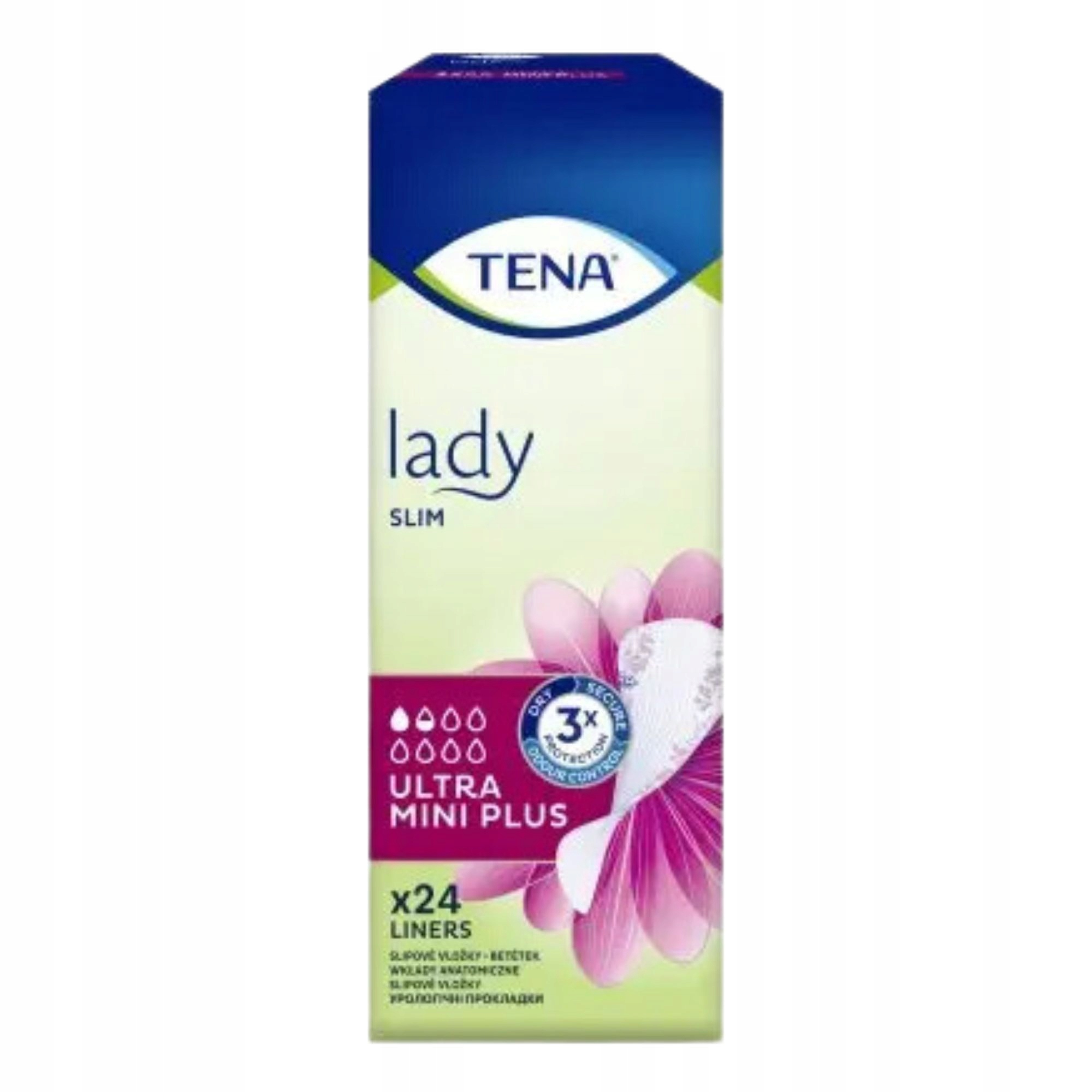 Wkładki urologiczne na nietrzymanie moczu TENA Lady Slim Ultra+ podpaski