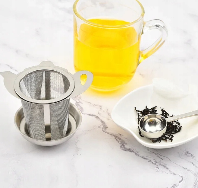 Zaparzacz do herbaty kawy ziół sitko podstawka Informacje dodatkowe możliwość mycia w zmywarce