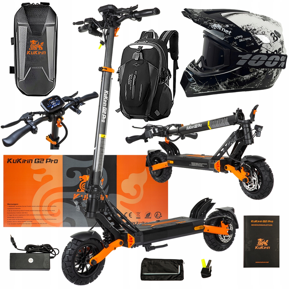 Pojazd Elektryczny KuKirin G2 Pro Abe 500w 48V 15.6AH 65KM 25KM/h +Dárek