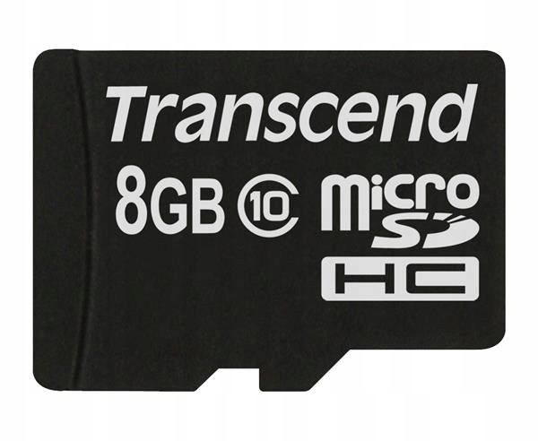 Karta Transcend MicroSDHC Class 10 8GB, bez adaptéra TS8GUSDC10