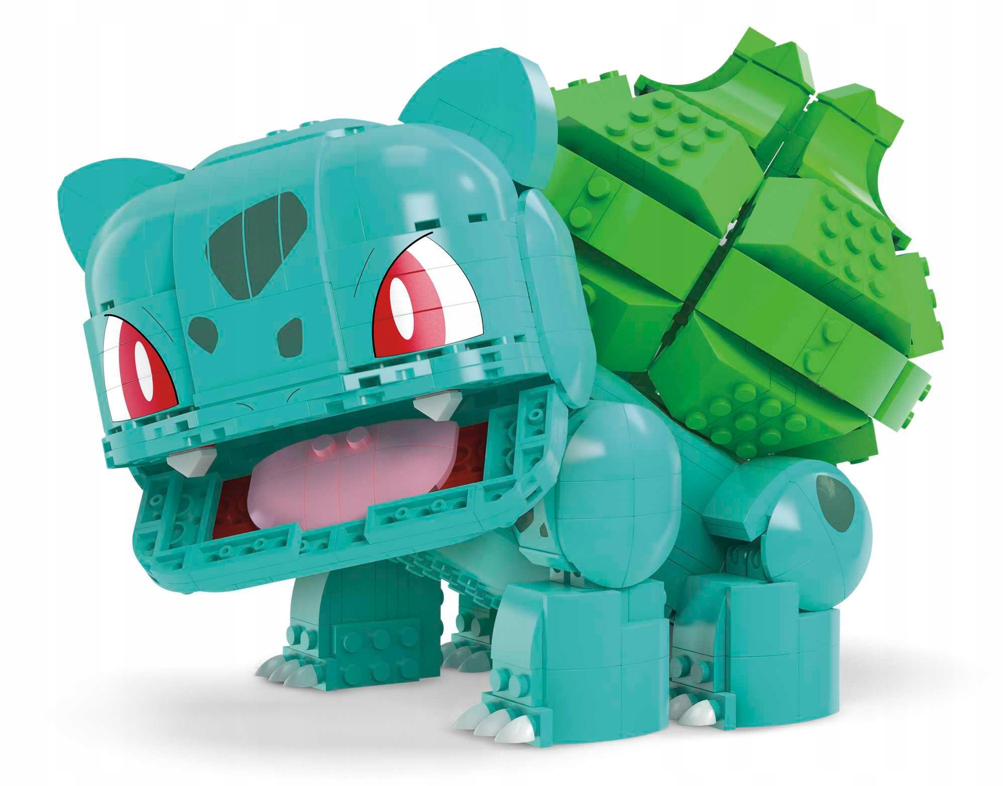 klocki Pokemon HNT96 Mattel Duży Bulbasaur 789 el. zestaw Bajka