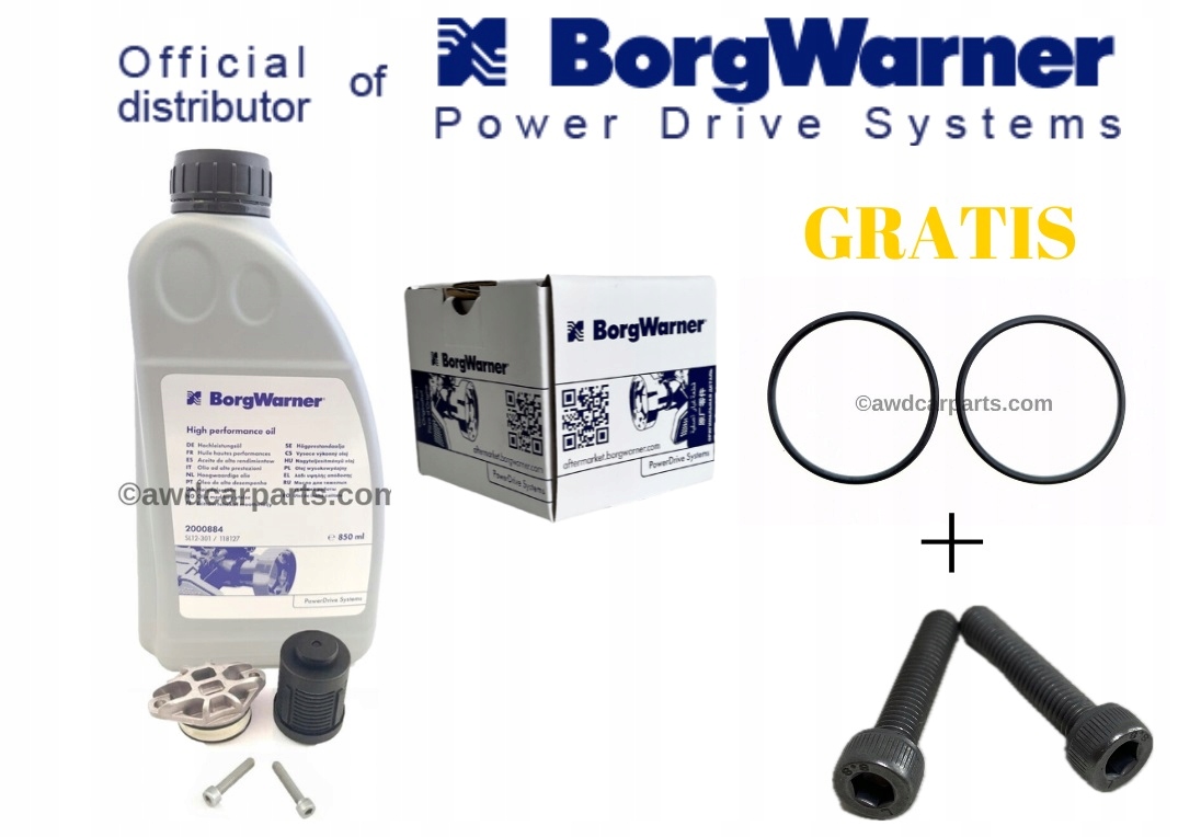 OLEJ + FILTR HALDEX 4 generacji AUDI SEAT SKODA VW +ORINGI i ŚRUBY DO POMPY