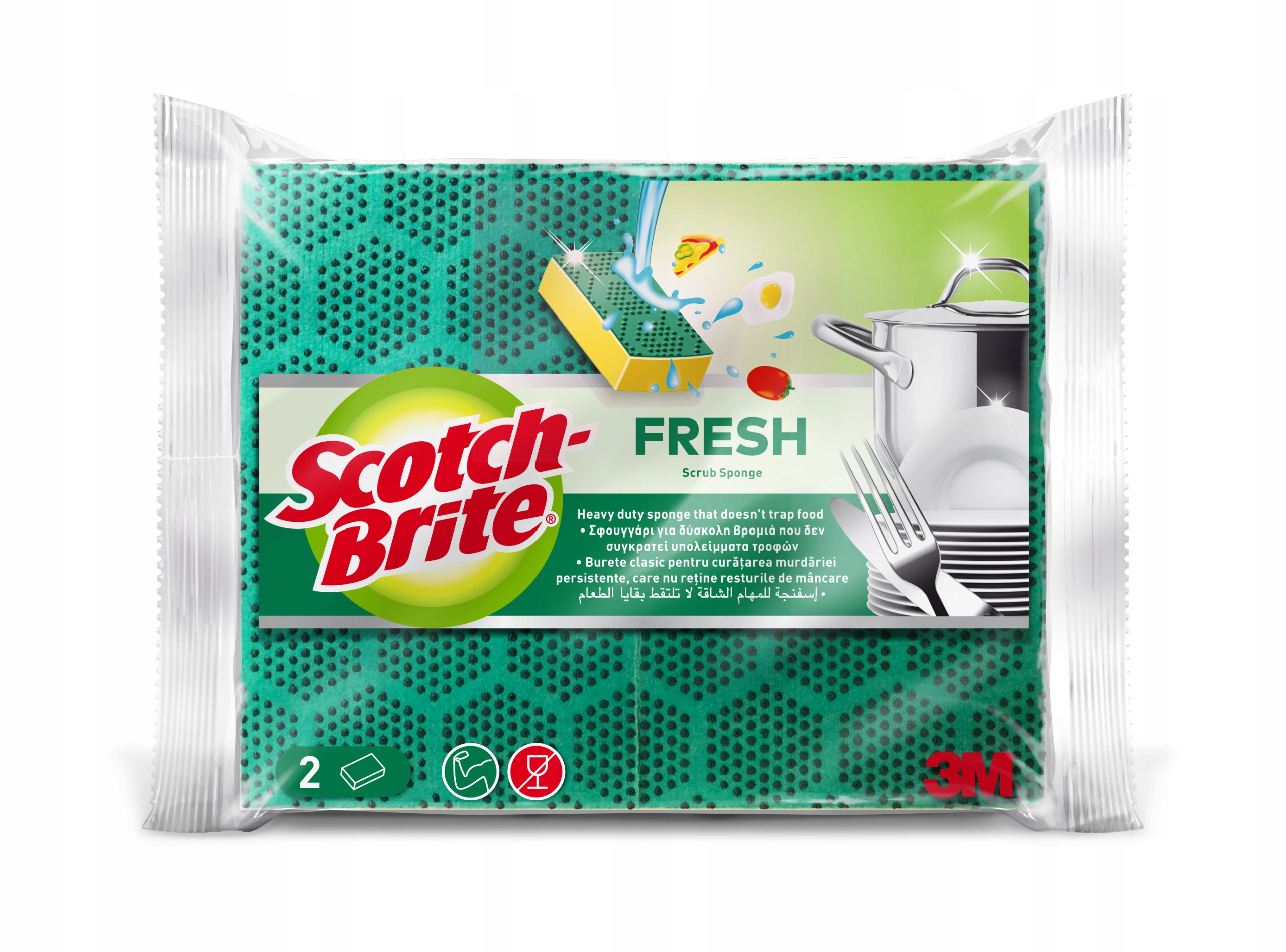 

Scotch Brite Fresh zmywak płaski Ostry 2 szt.